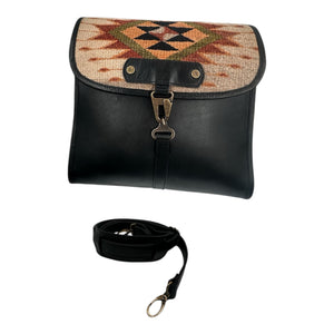 bd-69 portafolio de piel autentica con lana de Oaxaca