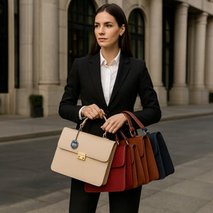 Sáhara – Bolsa Ejecutiva de Piel con Grabado Puntin
