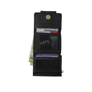 ck-65 cartera piel con tapa de chaquira artesanal