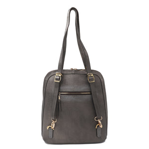 mk-1325 bak pack cincelado de flores trébol unicolor