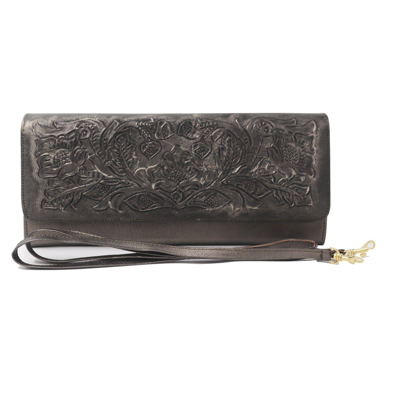 ck-1007 clutch cincelada flores unicolor
