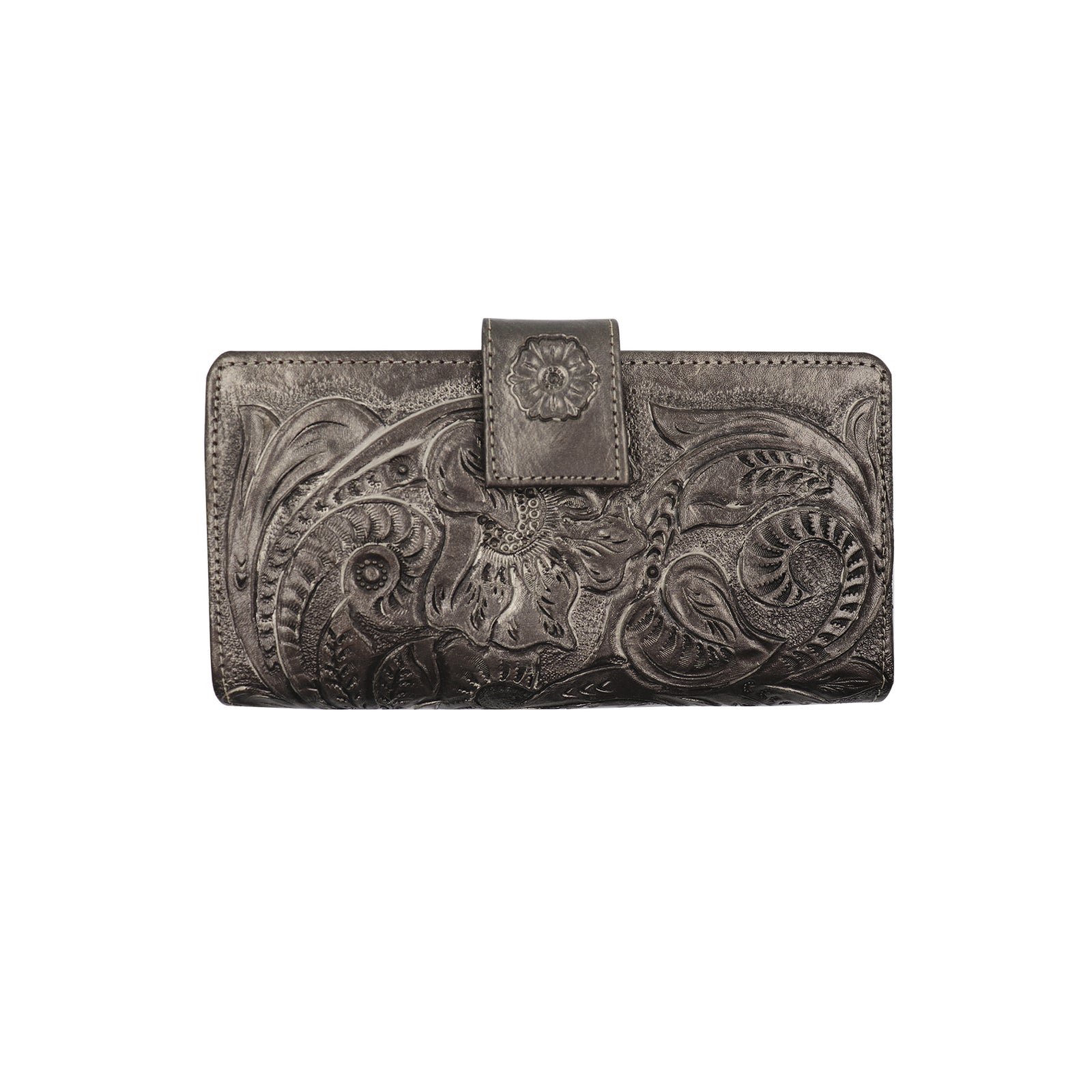 ck-20 cartera cincelada flores bicolor