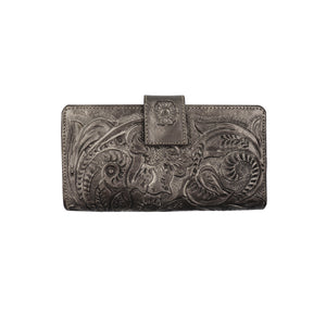 ck-20 cartera cincelada flores bicolor