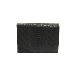 bk-114 bolsa  belt bag piel textura python