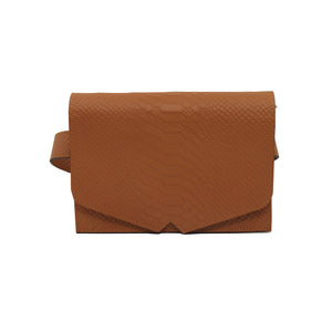 bk-114 bolsa  belt bag piel textura python