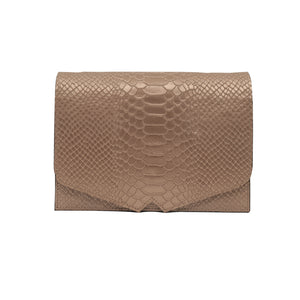 bk-114 bolsa  belt bag piel textura python