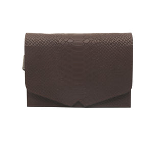 bk-114 bolsa  belt bag piel textura python