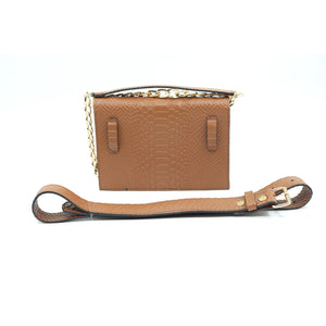 bk-114 bolsa  belt bag piel textura python