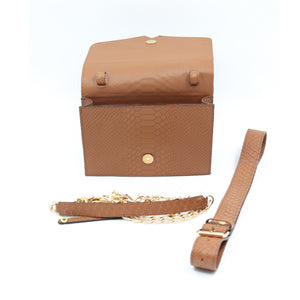 bk-114 bolsa  belt bag piel textura python
