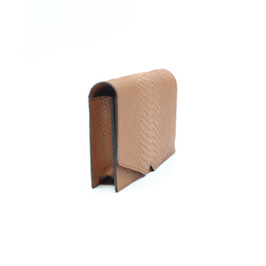 bk-114 bolsa  belt bag piel textura python