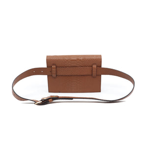 bk-114 bolsa  belt bag piel textura python