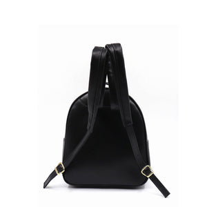 Mk-1335 back pack de piel con telar de huipil maya original