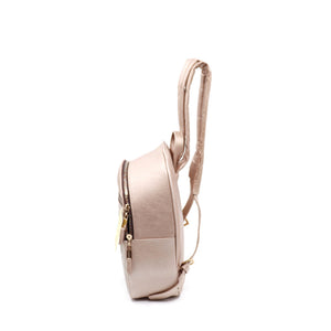 mk-1335 back pack cincelado de  flores bicolor