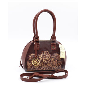 bk-5014 bolsa cincelada trébol bicolor