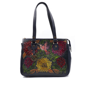 bk-1323 bolsa cincelada dalias colibrí color