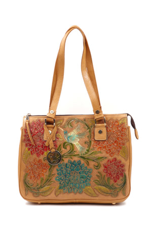 bk-1323 bolsa cincelada dalias colibrí color