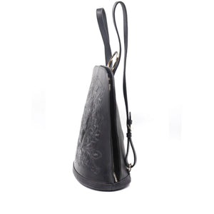 mk-1324 back pack cincelado de catrina bicolor