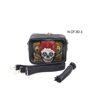 bk-129  bolsa cincelada catrina flores