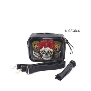 bk-129  bolsa cincelada catrina flores