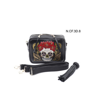 bk-129  bolsa cincelada catrina flores