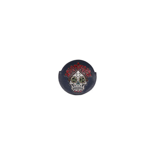 mn-1000 monedero  redondo cincelado de catrina