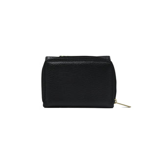 ck-60 cartera piel ternera con chaquira grecas artesanal