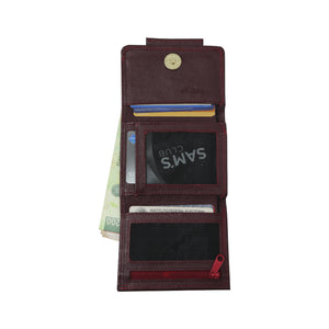ck-65 cartera piel con tapa de chaquira artesanal